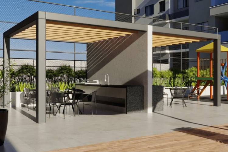 LA2003 apto com 2 dor, sendo 1 su�te, 1 vaga garag