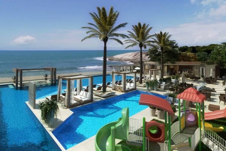 V1005 COTA HOTEL, TEM 38M�, FRENTE MAR EM ILHOTA- 